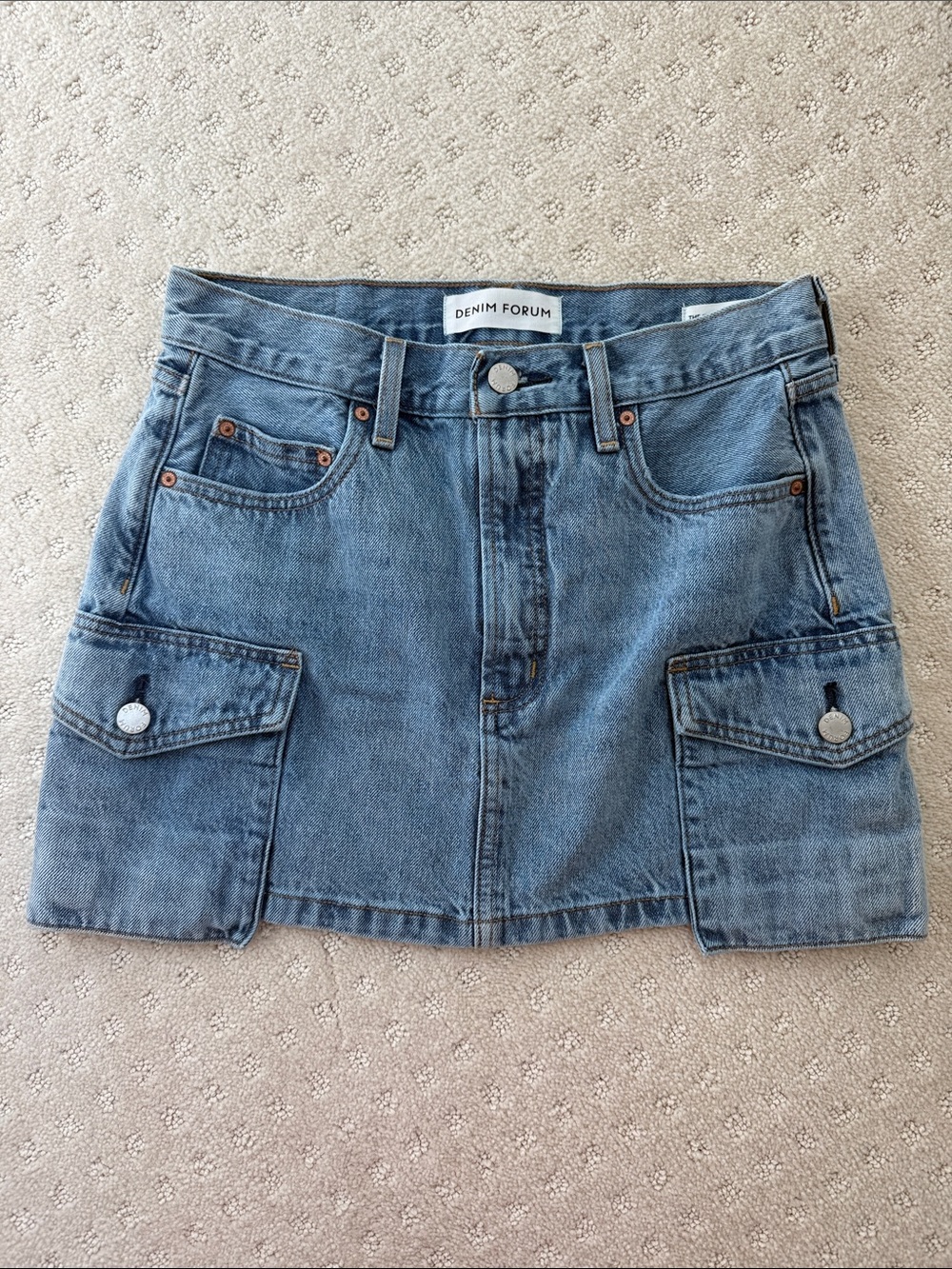 Aritzia (Denim Forum) 90s Denim Cargo Mini Skirt